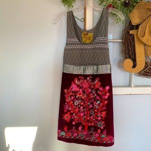 Free people maroon tree dress